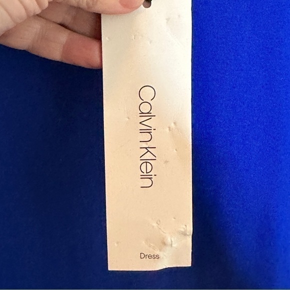 CALVIN KLEIN LOGO T-SHIRT DRESS SZ S BLUE - Picture 6 of 11